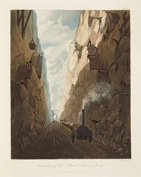 Excavation of Olive Mount, 4 Miles from Liverpool, 1831